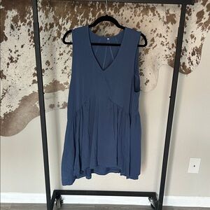 Women's Blue Sleeveless Dress